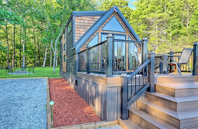 Spacious A-frame tiny house