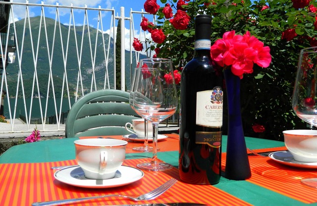 Spacious and bright apartment4/5 people.10min from Bellagio,garden with lakeview