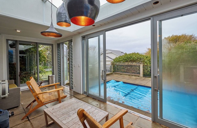 Spacious four bedroom home with Private Hot Tub, Heated Pool & Tennis Court.