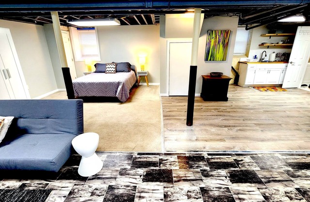 Spacious Garden Apartment with Office and Private Entrance