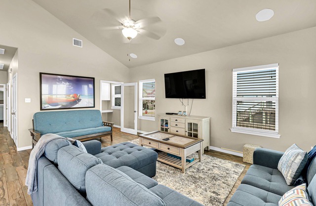 Spacious gulf view home on north beach with enclosed yard & balconies