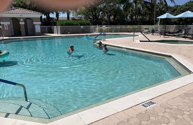 Spacious home with lovely golf course views and private pool.