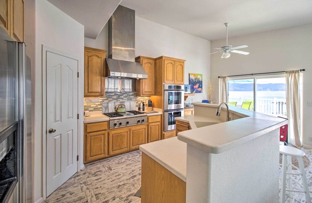 NEW! Spacious Lakeport Home w/ Dock & Mtn Views!