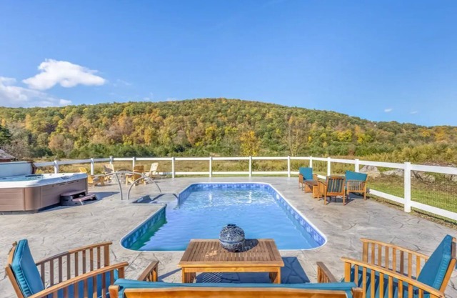 Spacious Modern Catskill Farmhouse - Hot Tub, Pool, Fire-Pit, Views