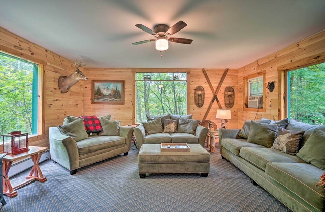 Spacious Mtn Cabin on 7 Private Acres in Athol!