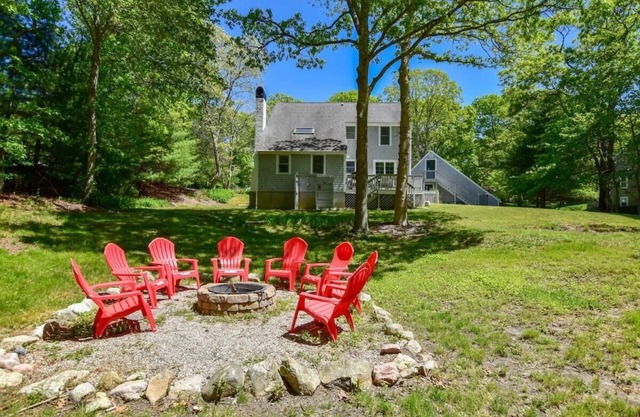 Spacious Stone Fire Pit Game Room!