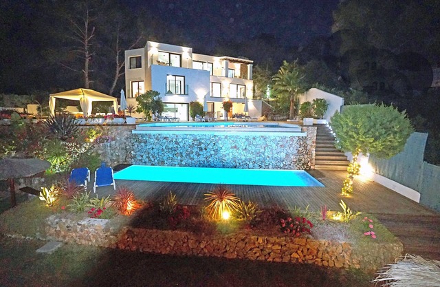 Villa in Cala Salada, Nr. San Antonio, Ibiza, .Sleeps 8 (4 Bedrooms)