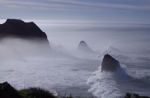 Spektakuläre Oceanfront auf Küste von Mendocino