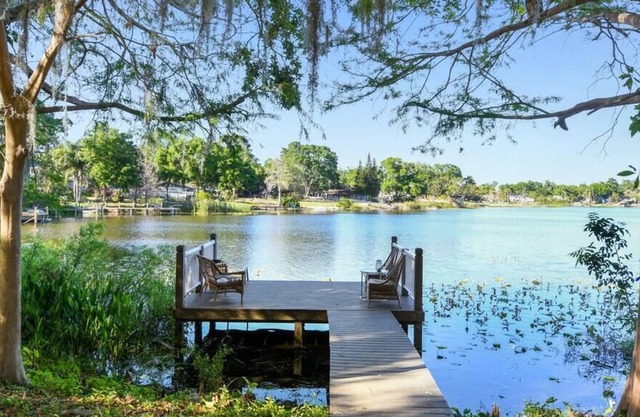 Spring-Fed Lake Getaway 2 king master suites