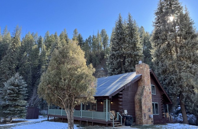 Spruce Moose Lodge: creek-front rustic cabin in the San Juan National Forest