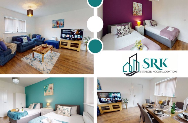 SRK Accommodation - Stunning Luxury Apartment with Free Parking
