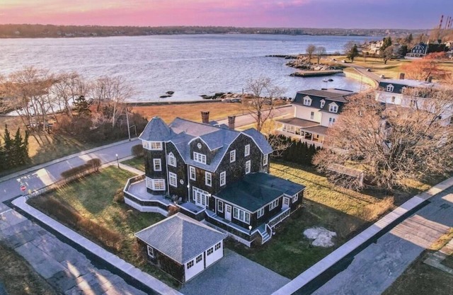 Stately Family Home on the Water Near Mystic