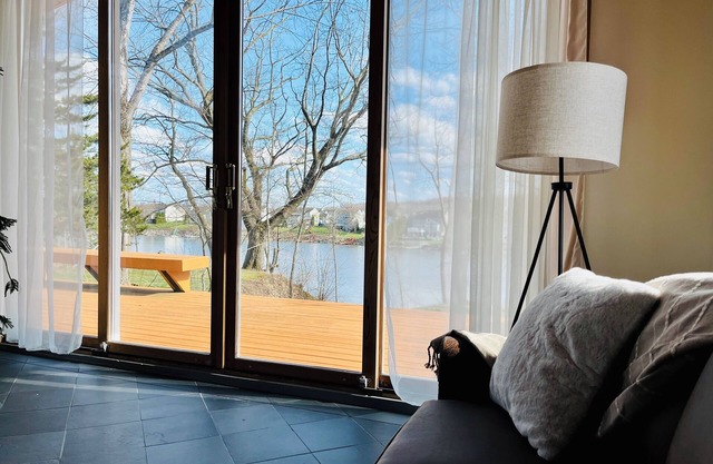 Stay at our cozy pet friendly River Retreat on the banks of the Seneca River.