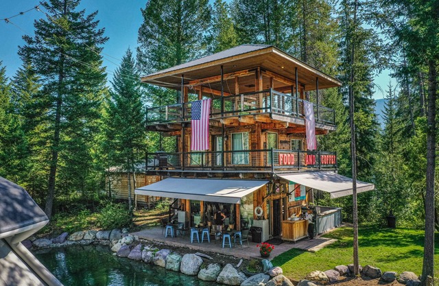 Stay at Our Lookout Tower: Studio Apartment, Waterfront Pond, near Glacier NP