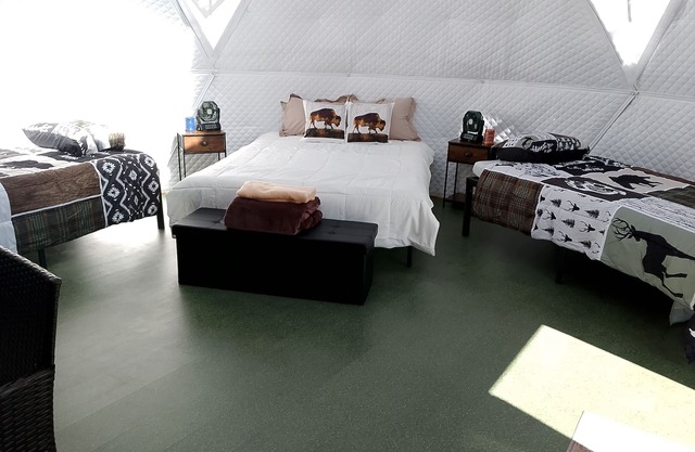 Stay in a unique space while visiting Montana in this family friendly Dome