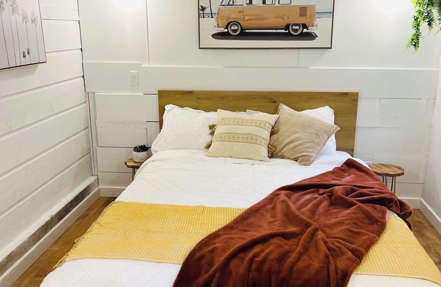 Stay near ferry and airport