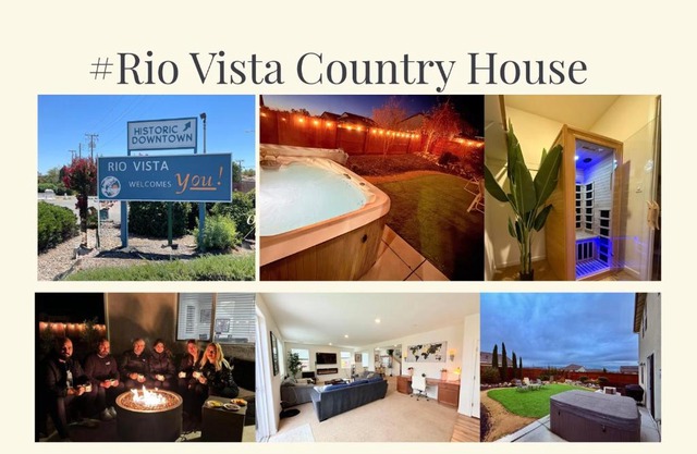 #stayRioVista -Country Club House with Hot Tub-Sauna-Firepit-Garden-Games