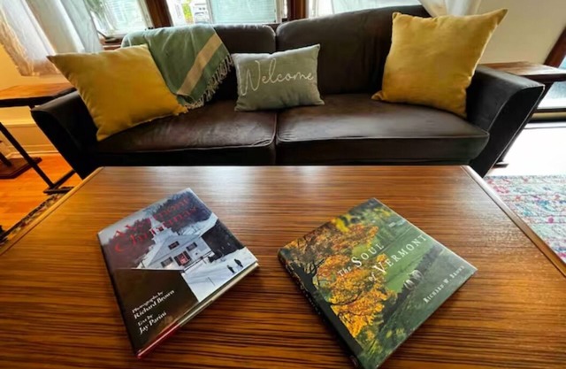 Step into a world where midcentury modern charm embraces Vermont's beauty!