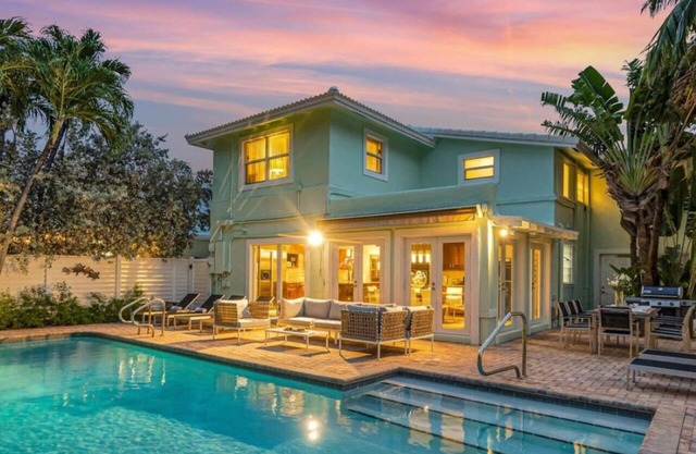 Steps to Beach w/ Pool, Backyard Oasis & Game Room