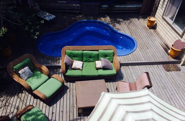 Schritte zum Ozean, Pool, das Haus mit allem.