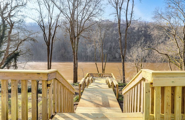 Steps to White River: Mountain View Home w/ Deck!