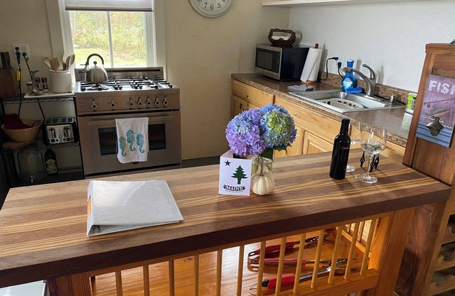 Storybook cottage with a picturesque view of Penobscot Bay