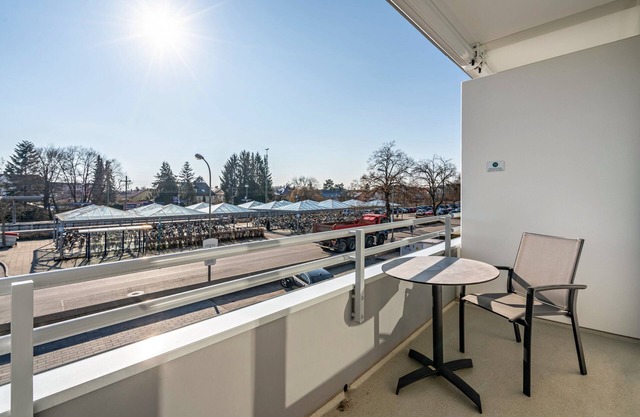 Einzimmerapartment "Huber Living Basic 208" mit Balkon und WLAN