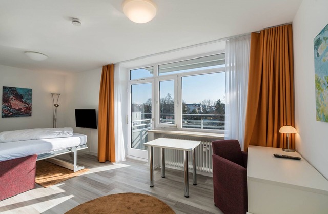 Einzimmerapartment "Huber Living Single 101" mit Balkon und WLAN