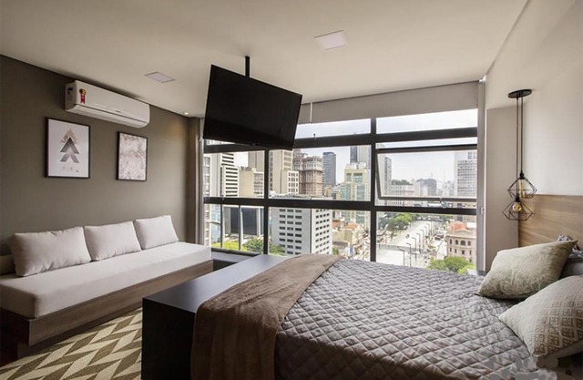 Studio com vista para o Vale do Anhangabaú - Mirante do Vale