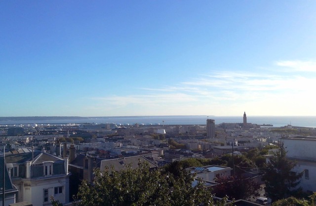 Studio voller Blick auf die Seine-Mündung und das Meer, 2 Schritte vom Zentrum entfernt