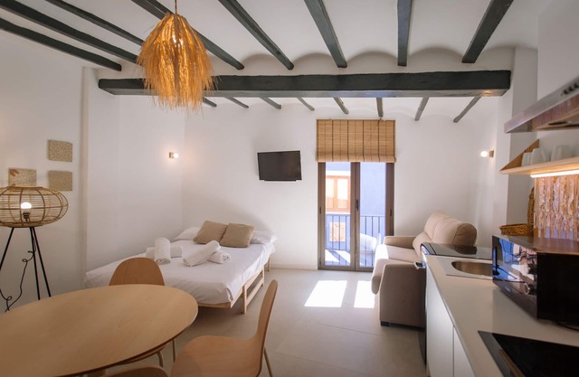 Studio-Hasta 4 personas-Ensuite Dusche-Balkon