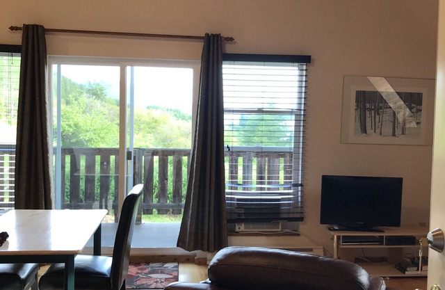 Studio in barn loft on large lakeshore property with beach. Stunning views over