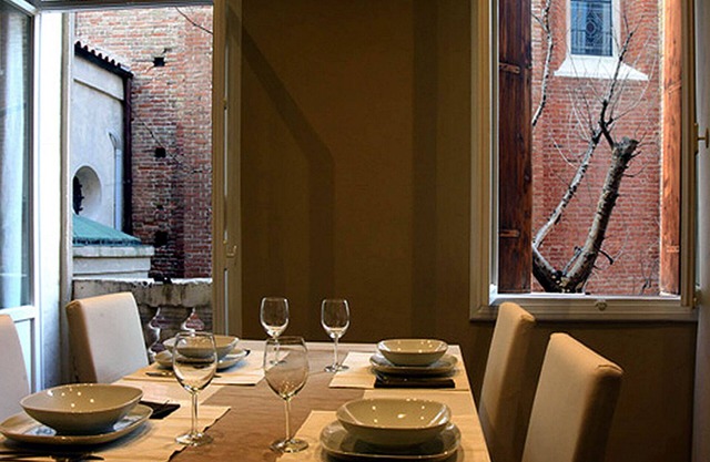 Studio im Casa Cogollo, genannt "Haus des Palladio" im historischen Zentrum von Vicenza: