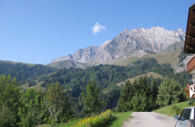 Studio in eine Villa, eine schöne Aussicht, ruhig, Col des Aravis