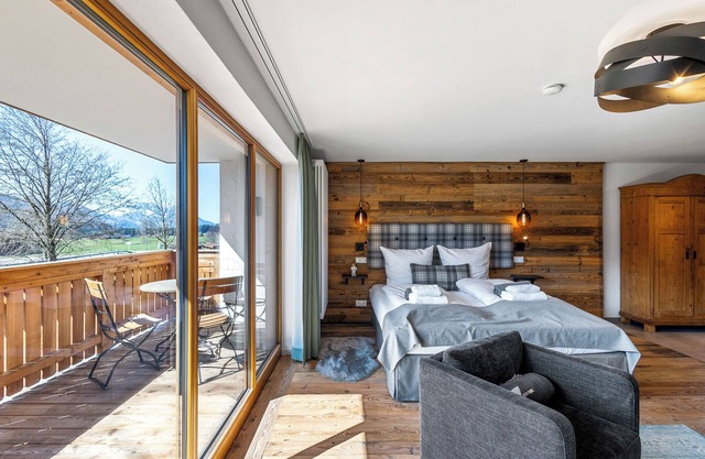 Studio Winklmoos | Pool, Sauna & Bergblick