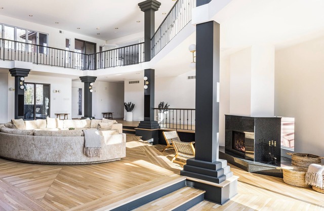 Stunning 6,000 sq ft home on 1.28 private acres in Hamptons Bays, with pool.