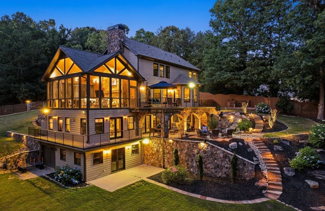 Stunning Lake Front Estate With Private Deep Water Dock and Private Cove