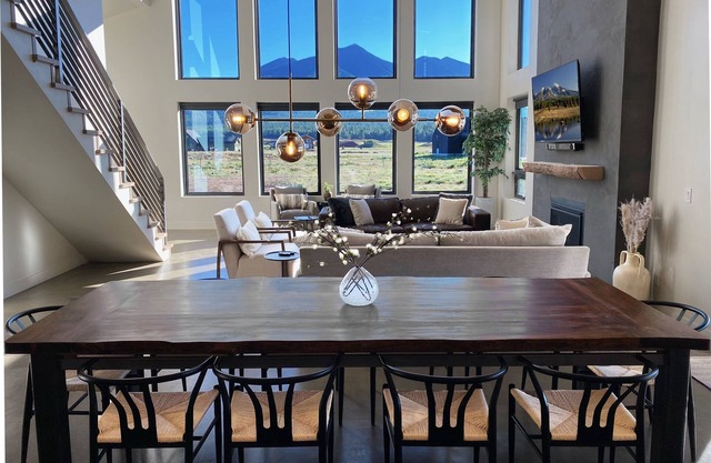 Stunning Mountain Views w/ Hot Tub, A/C & Heated Floors at Base of Snowbowl
