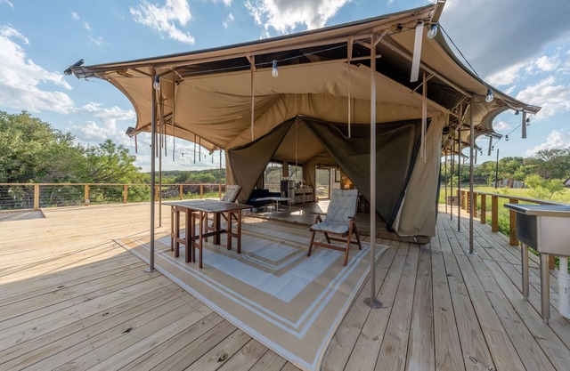 Stunning Mountain View Patio Tent Yurt Glamping Loving Heart Retreats Glamorous