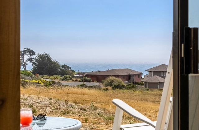 Stunning ocean view home with private hot tub - walk to Portuguese Beach