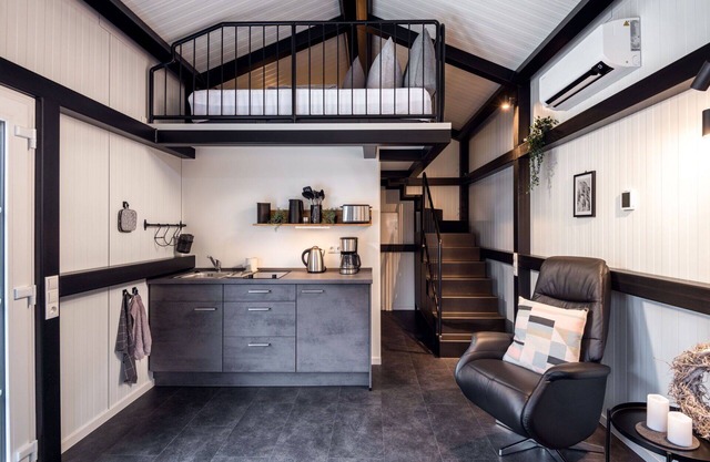 Atemberaubendes alleinstehendes Ferienhaus für 2 Leute mit TV, Terrasse und Parkplatz