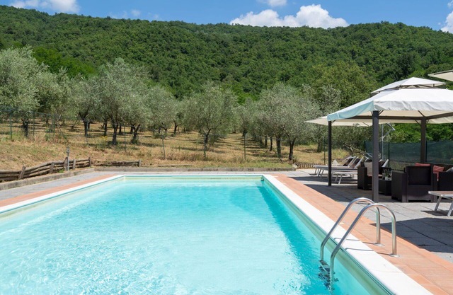 Alleinstehendes Ferienhaus mit W-LAN, privatem Pool, TV, Innenhof, Haustiere erlaubt, Parkplatz