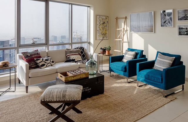 Stilvolles Apartment mit 1 Schlafzimmer in South Ridge; Im Stadtzentrum gelegenes Dubai