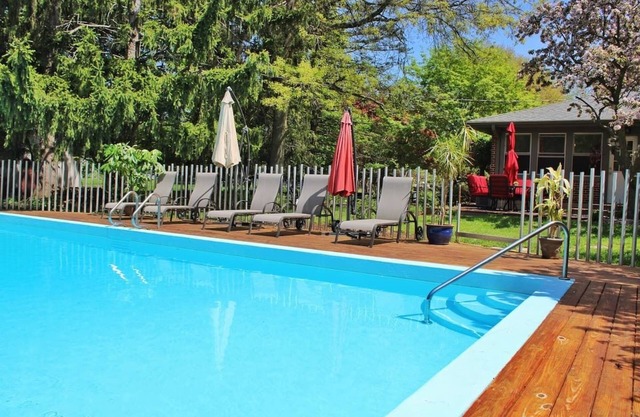 Suburban Garden on 1.5 acres with pool and hot tub