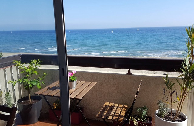 Das Meer sieht die Sonne eines schönen Urlaubs im Bellevue in Canet