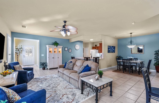 Stunning Contemporary Sun City Duplex with Wooded Lot and Screened Porch!