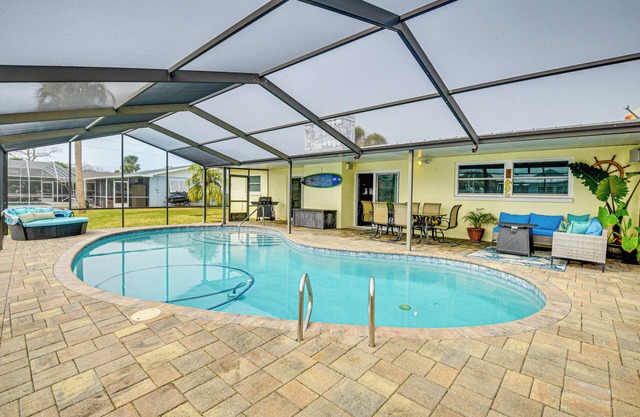 Sunny South Daytona Home w/ Pool & Grill!