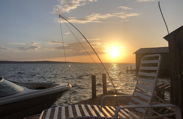 Sunset Landing-Sonnenuntergänge, Wasser, Frieden und Ruhe