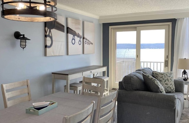 Sunset Shores Family-Friendly Lake Condo in Mayville Pool, AC, Private Deck!