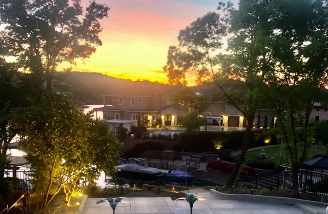 Sunset views from lakefront home!